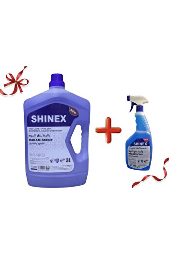 SHINEx Disinfectant, Cleaner & Deodorizer, Haram Scent, Floor Cleaner And Spray Combo Set For Home A