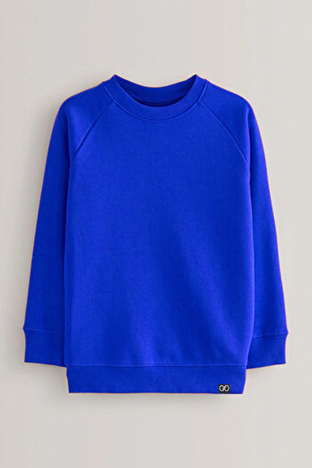 Colorinas Basic Thick Crew Neck 3 Thread Non-Fleece Sweatshirt