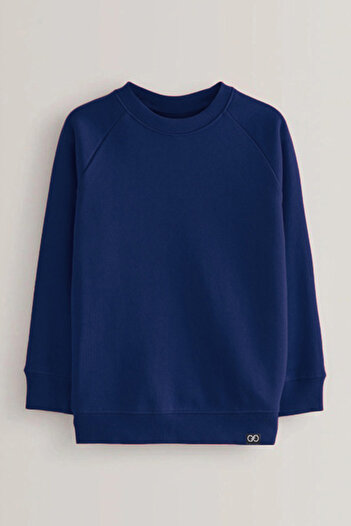Colorinas Basic Thick Crew Neck 3 Thread Non-Fleece Sweatshirt