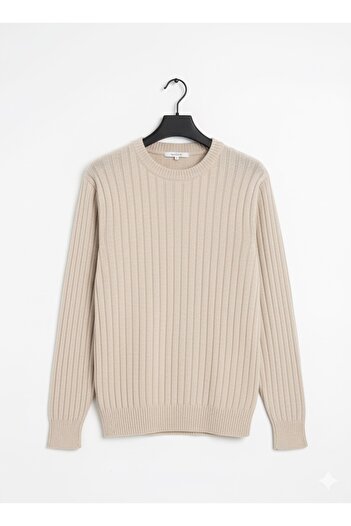Minharir Men's Crew Neck Knitwear Sweater
