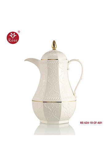 Rose Classic pattern tea and coffee thermos set consisting of 2 rose thermoses, capacity (1000 ml) for coffee and (1300 ml) for tea