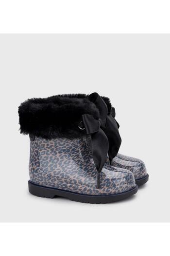 IGOR Bimbi Leo Soft Black Leopard Girl's Rain Boots