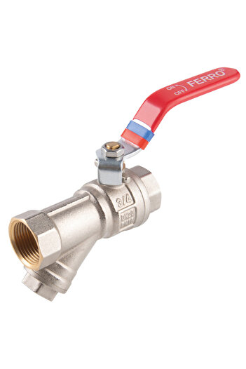 Other FPower 34 inch female-female lever ball valve with filter