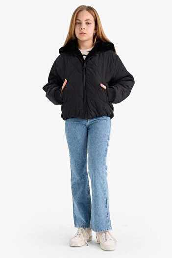DeFacto Girl's Double-Sided Hooded Coat (25 Au)