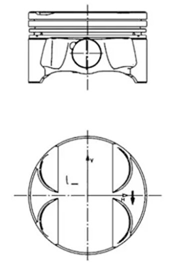 Kolbenschmidt Piston BMW 1 coupe (E82) 2009-2013