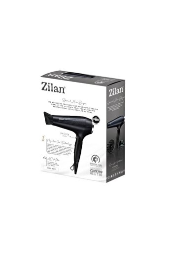 Zilan Uscător de păr ZLN9389, 2200W, 2 setări de viteză, 3 setări de temperatură, cu aer cald și rece, Bl