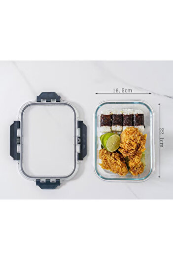 OEM Glass food casserole, airtight lid, 1520 ml