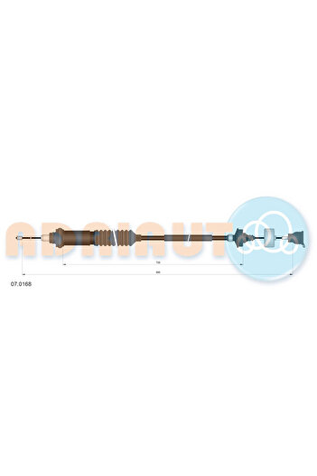 Adriauto Clutch cable CITROËN BERLINGO / BERLINGO FIRST minibus (MF_ GJK_ GFK_) 1999-2011