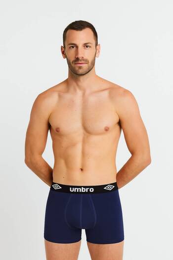 UMBRO Men's Cotton Boxers, Logo, Multicolor, set of 6 pieces.