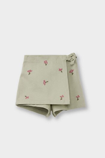 DeFacto Baby Girl Floral Gabardine Shorts Skirt G3495A525Au
