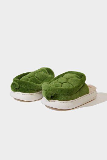 DeFacto Boy's Flat Sole Plush House Slippers F1926A825Wn