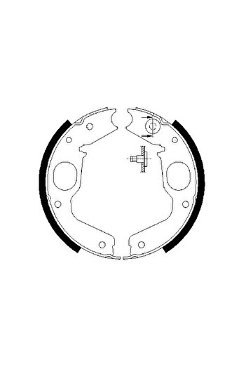 Bosch Handbrake brake shoe set MITSUBISHI DELICA / SPACE GEAR 1995-2000