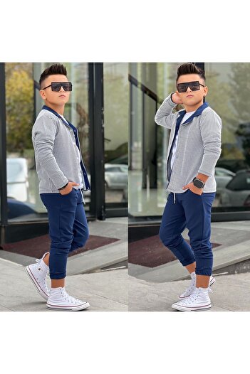 KOKOŞ BEBEK Boy's Shirt Style 3-Piece Set - Age 3/14 - 31531