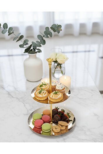 aljahwari Two-tiered jewelry rack, two colors, size 20x20m and 15x15s