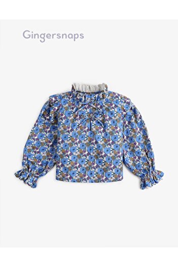 Gingersnaps Girls Floral Long-Sleeve Top