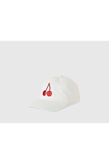 United Colors of Benetton Embroidered Fruit Edge Cap