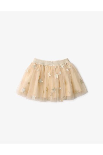 Gingersnaps Girls Embroidered Sheer Star Skirt