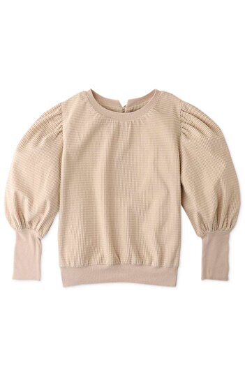 Gingersnaps Solid Girls' Sweater with Elastic Cuffs