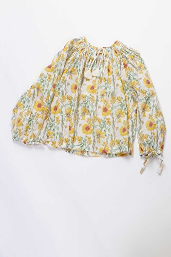 Gingersnaps Girls Floral Long-Sleeve Top