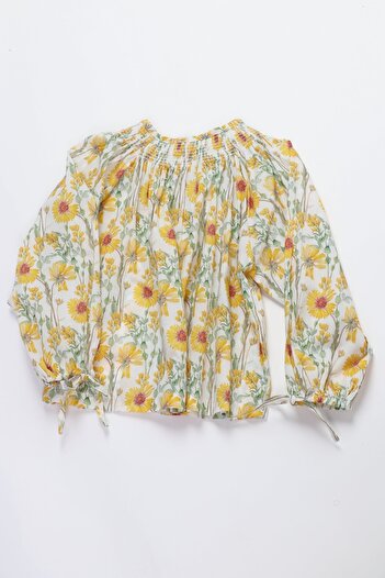 Gingersnaps Girls Floral Long-Sleeve Top