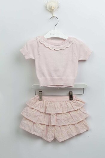 Gingersnaps Girls Solid Short-Sleeve Top