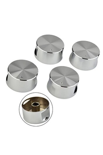 Choice 4pcs Rotary Switches Gas Cooktop Handle Round Knob Zinc Alloy Kitchen Cooktop Ovens Electric Stov...