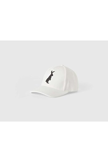 United Colors of Benetton Black Rabbit Print Hat
