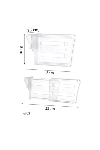 Choice 4pcs 4pcs Refrigerator Storage Divider Side Door Storage Partition Expandable Baffle Dividers Kitche