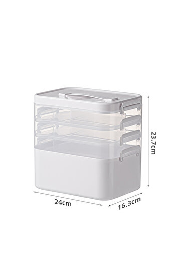 Choice Large - 4 tier 1PCS Large Capacity Storage Box Portable Multi-Layer Medical Medicine Display Cabinet