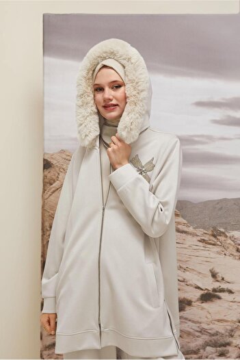 Alvina Fur Detailled Tracksuit Set 45207