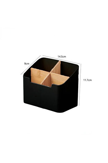 Choice black-4grids Remote Control Organizer TV Remote Holder For Table Multipurpose Desktop Storage Box Be