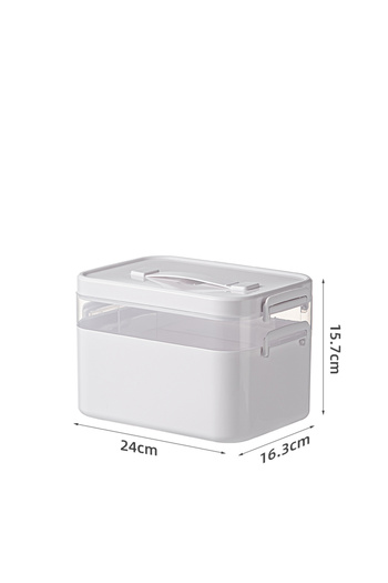 Choice Large - 2 tier 1PCS Large Capacity Storage Box Portable Multi-Layer Medical Medicine Display Cabinet