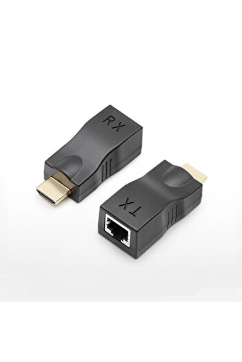 Choice 1 Pair Black 1 Pair RJ45 4K HDMI-compatible Extender Extension Up to 30m Over CAT6/5E Network Ethern
