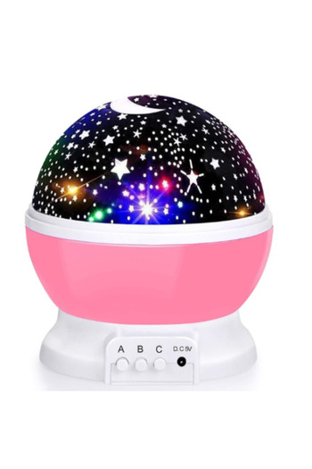 Choice Pink 360° Rotating LED Galaxy Lamp Nebula Effect Modern Starry Sky Projector Night Light for Kids' B