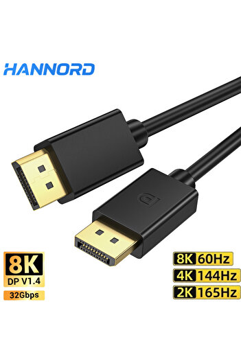 Choice كابل DP V1.4 8K DP بطول 3 أمتار، كابل DisplayPort 1.4 عالي السرعة، 8K@60Hz، G-Sync، FreeSync 4K