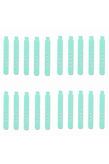 Choice Green-20PCS 20/12/4PCS Cable Ties Cord Organizer Management Silicone Wire Holder Straps Zip Clips Re