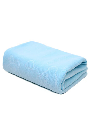 Choice 70x35cm Blue Quick Drying Dog and Cat Towels Soft Fiber Towels Absorbent Bath Towel Pet Bathrobe Con