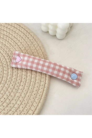 Choice Pink 1PC Floral Cable Tie - INS Style Cloth Cord Organizer, Cute Reusable Wire Straps for Earphone/D