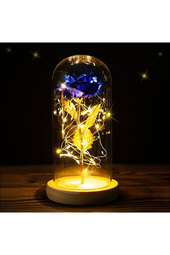 Choice Red Warm White Eternal Life Flower Gold Foil Rose Valentine Gift Creative Gift LED Night Light