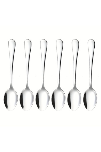 Choice 6 Pieces 6 Pieces Espresso Spoon Set, Stainless Steel Coffee Spoon - Length 4.72 in Mini Coffee Spoo