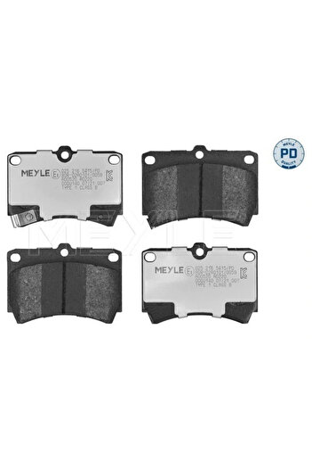 MEYLE Set of brake pads for front disc brakes on KIA RIO I sedan (DC_) 2000-2005