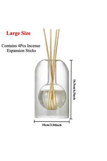 Choice Style A 200ML 130/200ML Transparent Glass Aromatherapy Diffuser Bottle Glass Storage Containers Home