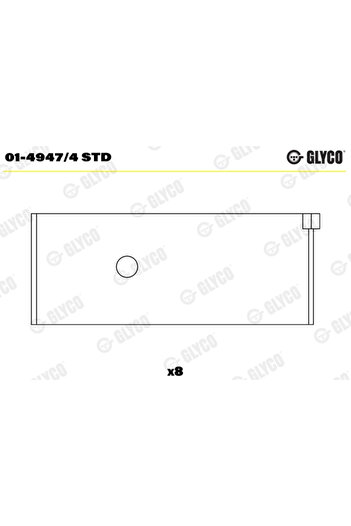 GLYCO Cuzineti biela HOLDEN CRUZE hatchback (YG) 2002-2006