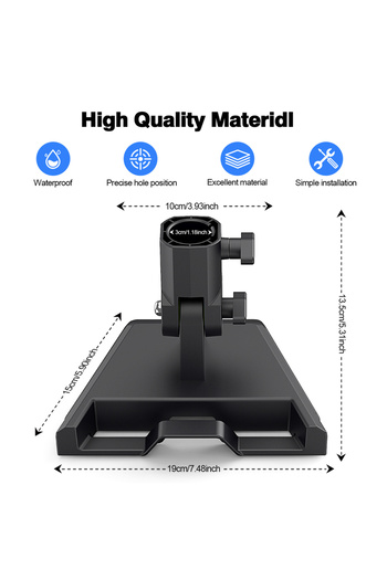 Choice black HUADAI Pipe Adapter For Starlink Gen 3 Roof Pole Mount Stand Round Mounting Kit Accessories Fo