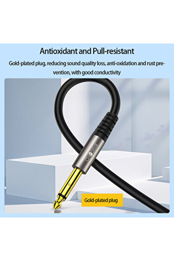 Choice 3m CHOSEAL 6.35mm Mono Jack 1/4" TS Cable Unbalanced Guitar Patch Cords/Instrument Cable 6.35mm Inst
