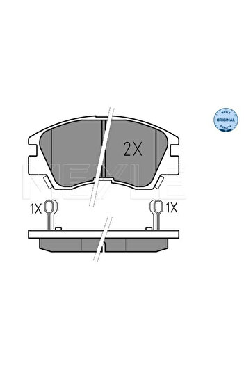 MEYLE Brake pad set front axle disc brake MITSUBISHI L 300 / DELICA II platform / chassis (L03_P)