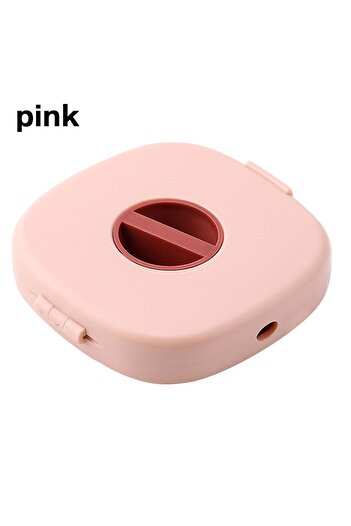 Choice Pink Portable Round USB Cable Winder Small Cable Organizer Rotating Data Cable Organizer Mobile Phon