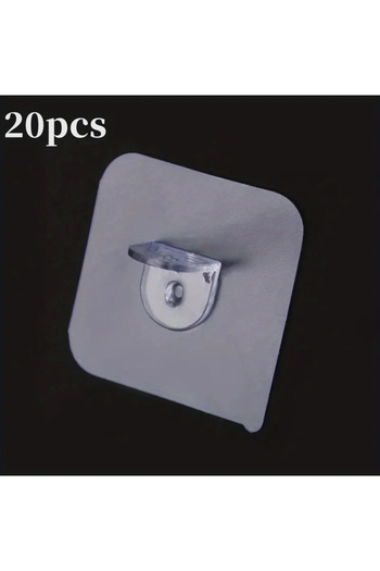 Choice 20 Pcs 20Pcs Adhesive Support Shelf Bracket Non-Perforated Wardrobe Strong Partition Layer Fixed Pas