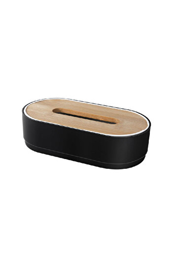 Choice Black Tissue box holder bamboo cover toilet paper box napkin holder case tissue paper dispenser pape