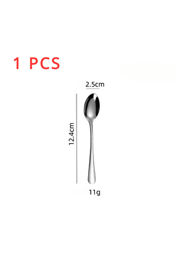 Choice 1pc Pointed spoon 6 Pieces Of Espresso Spoon, 4.7 Inch Stainless Steel Mini Coffee Spoon Dessert Spo